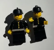 Fireman STICKER TORSO Fire Man 1970s Vintage LEGO® Minifigure old rare Lego City