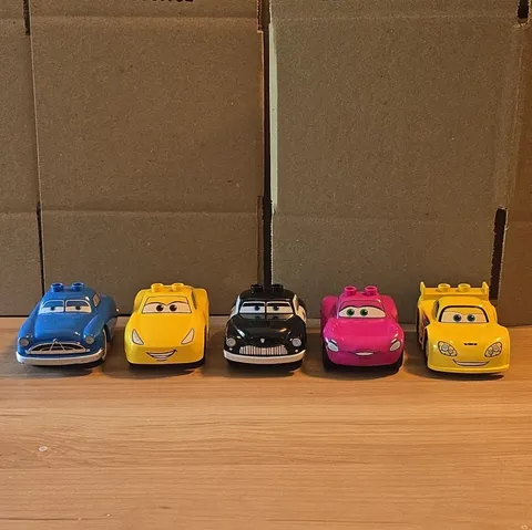 LEGO Duplo Disney Pixar Cars LOT OF 5.  Doc, Sheriff, Cruz, Gorvette, & Holley