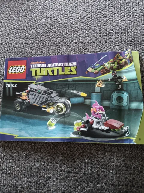 LEGO TEENAGE MUTANT TURTLES #79102  LEGO INSTRUCTION MANUAL ONLY,,LOOK 