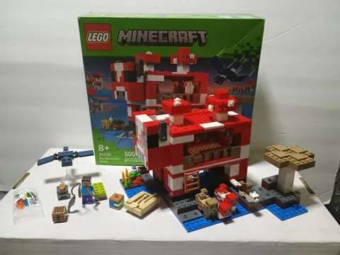 LEGO 21270 Minecraft: The Mooshroom House - Used Complete w/ Box - No Manual