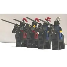Castle LEGO Black Falcon Knight 4x Minifigures Pieces Accessories Vintage