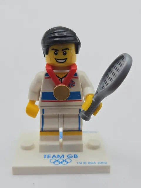 Lego Mini Figure Team GB Series TENNIS PLAYER ,  Free Shipping 