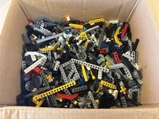 Lego Lot Of Technic Bulk Lot / Mixed Colors / Beams With Holes / Gears / Black