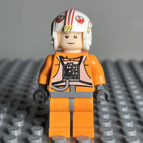 LEGO Luke Skywalker Pilot X-Wing Minifigure Star Wars 8129 9493 sw0295 - 3H