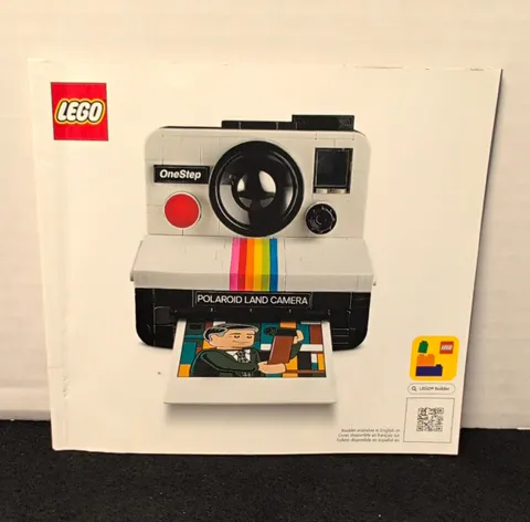 LEGO Ideas 21345 Polaroid OneStep SX-70 Camera Manual Booklet 2024 EN/FR/ES