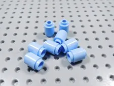 LEGO Lot of 8 Bright Light Blue 1x1 Round Bricks w/ Open Center BE