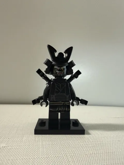LEGO Ninjago Lord Garmadon Minifigure Black Samurai 4 Arms Genuine