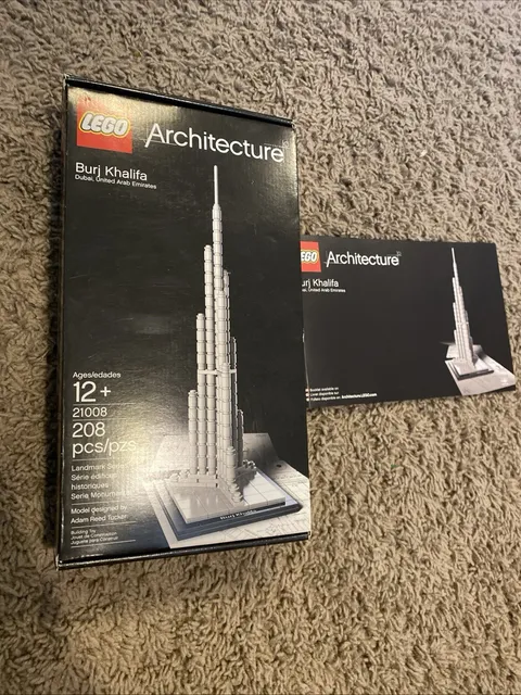 LEGO (21008) Architecture: Burj Khalifa - Empty Box & Instructions ONLY