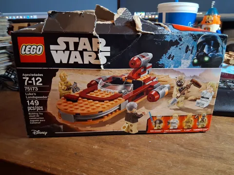 2017 Lego Star Wars Luke’s Landspeeder 75173 Set  Luke C-3PO READ