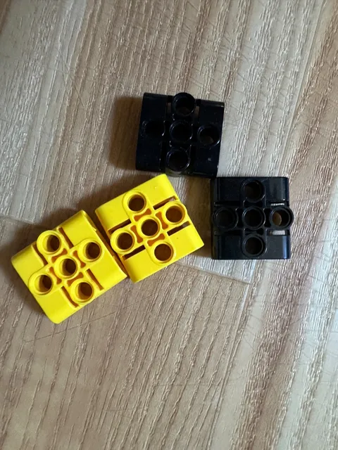 Lego technic parts, 4x square pieces. Lightly used, no damage.