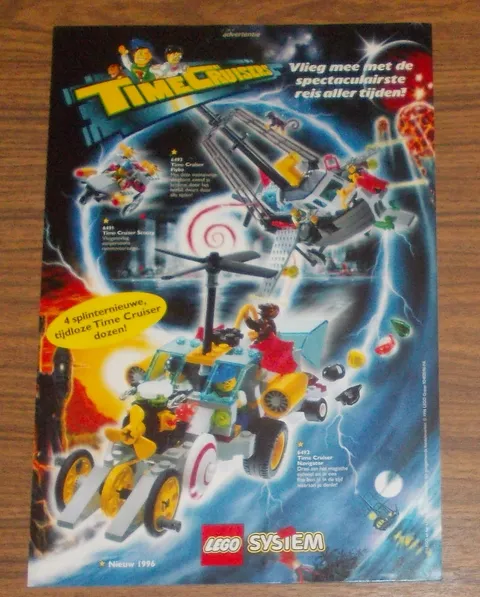 Rare Advertising LEGO Time Cruisers 6492 Navigator 6493 Flying Time Vessel 1996