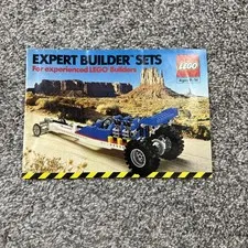 Vintage LEGO Expert Builder Sets Pamphlet Poster Vehicles Bulldozer Helicopter