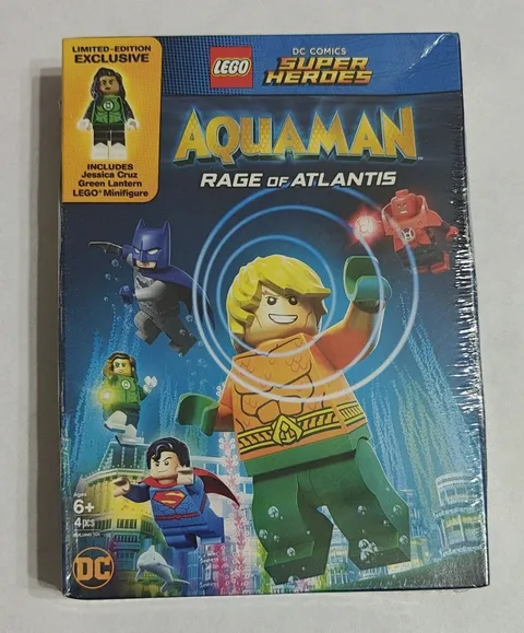 New Sealed LEGO DC Super Heroes Aquaman Rage of Atlantis DVD Limited Edition OOP