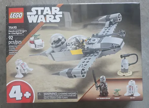LEGO 75410 Star Wars Mando and Grogu's N-1 Starfighter Building Toy Retired New 