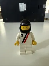 Lego Minifigure Minifig Racing Pickup Driver 1991 so12 speed race car