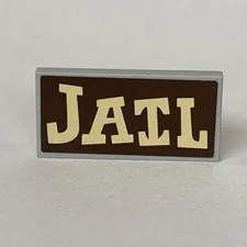 LEGO Minifigure Jail Sign 2x4 Toy Story Woody’s Round Up