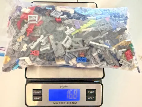 1 LB Genuine LEGO Round and Modified Plates Used Mixed Bulk Specialty Parts