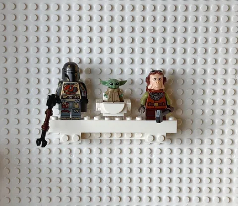Lego Star Wars Minifigure Lot: The Mandalorian, Kuiil, Grogu + Hover Pram (NEW) 