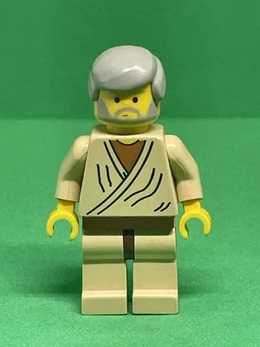 LEGO Star Wars Minifigure Old Obi-Wan Kenobi sw0023a Yellow Head Minifig
