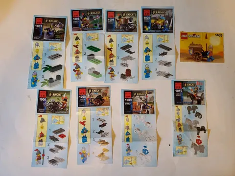 Lego Knights Castle Series Instruction Booklet Lot Of 8