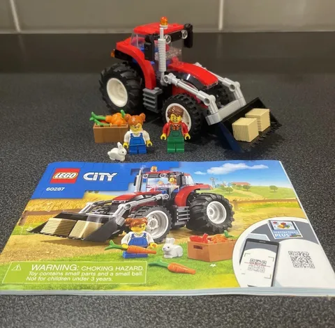 LEGO CITY: Tractor (60287) - Complete with Manual and Minifigures  No Box.