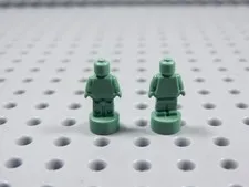 LEGO Lot of 2 Sand Green Statue Trophy Utensil Accessory Minifig BI