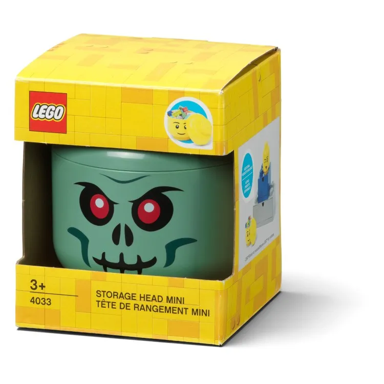 LEGO Storage Products: 40330805 Mini Head Sand Green - Zombie NEW