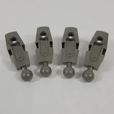 4X LEGO Bionicle OLD DARK GREY Rahkshi Leg Upper Section Part Lot 44148