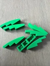 LEGO 61678 Green Slope, Curved 4 x 1 - 7 Pieces