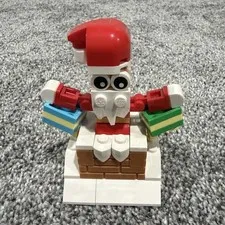 LEGO Santa Claus Build  w/ Presents & Chimney, Christmas