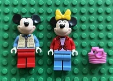 LEGO Disney Mickey and Minnie Mouse minifigures from set 10777 Dis072 Dis073