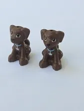 Dash Scout (Lot Of 2) LEGO Friends Minifigure Dog Puppy  Collar Star Tag 