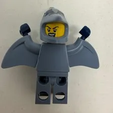 LEGO Series 15 Pterodactyl Suit Girl Minifigure 71011 CMF Gray Dinosaur Figure