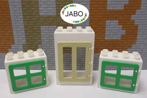 (RB 4) LEGO Duplo 1x Door 2x Windows for Farm House