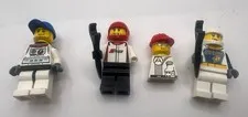 3 Lego Driver/space? Figures And Accessories
