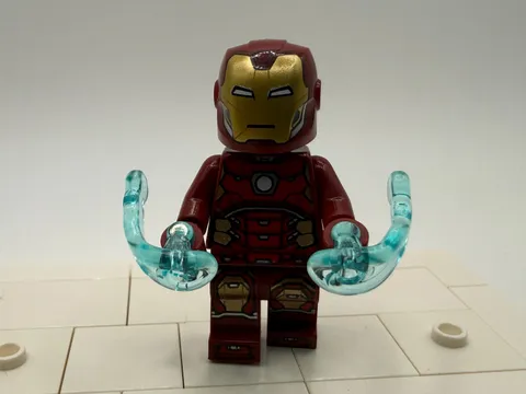 LEGO Iron Man minifigure Silver Hexagon on Chest Marvel 76140 76164 sh0612 NEW
