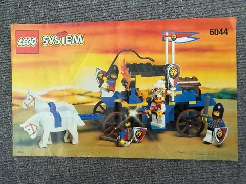 Lego Castle Royal Knights King's Carriage 6044 Manual Instruction booklet only