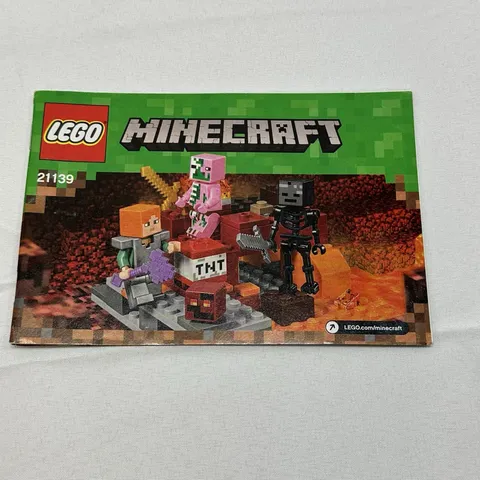 LEGO Minecraft 21139 The Nether Fight Instruction Manual Only