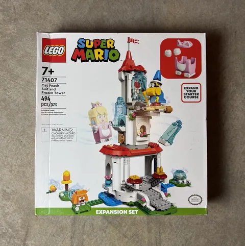 LEGO Super Mario 71407 Cat Peach Suit Frozen Tower NEW SEALED Retired