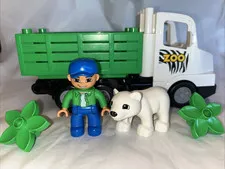 Lego Duplo Zoo Truck Polar Bear Animal And Figure