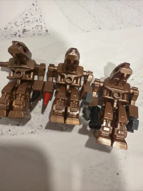 LEGO Minifigure Exo Force Iron Drone Devastator (exf008) Lot Of 3 A29-25