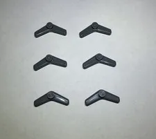 Lego Lot Of 6 Dark Gray Grey Boomerangs Boomerang New Weapon