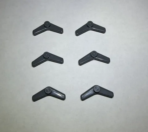 Lego Lot Of 6 Dark Gray Grey Boomerangs Boomerang New Weapon