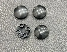 LEGO Black Plate Round 2 x 2 with Rounded Bottom Boat Stud Part #2654