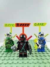LEGO Ninjago Prime Empire Minifigure Lot Digi Jay Lloyd Red Visor Accessories