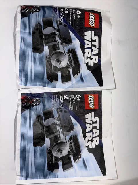 LEGO Star Wars TIE Advanced Polybag 30727 - 68 PCS NEW SEALED! Lot Of 2