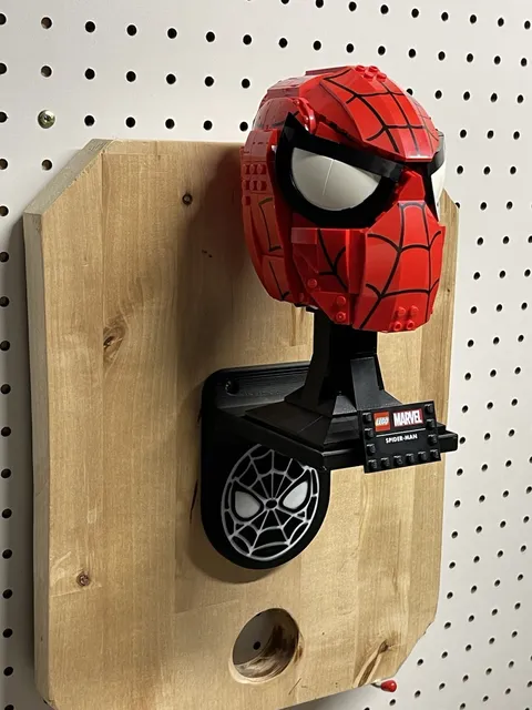Wall Mount For Lego Spiderman 76285, Carnage 76199, Venom 76187 Helmets