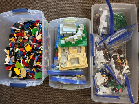 Large Vintage LEGO Lot - Pirates, Castle, Knights, Forestmen Minifigures + Parts
