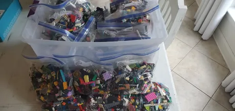 LEGO Bulk Lot Mixed Random pieces 1lb bag each.