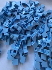 LEGO- NEW  #5850 -BRIGHT LIGHT BLUE-ARCH 1 X 3 X 2/FLAT END-10 PIECES